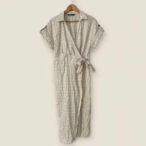 H&M wrinkled wrap dress